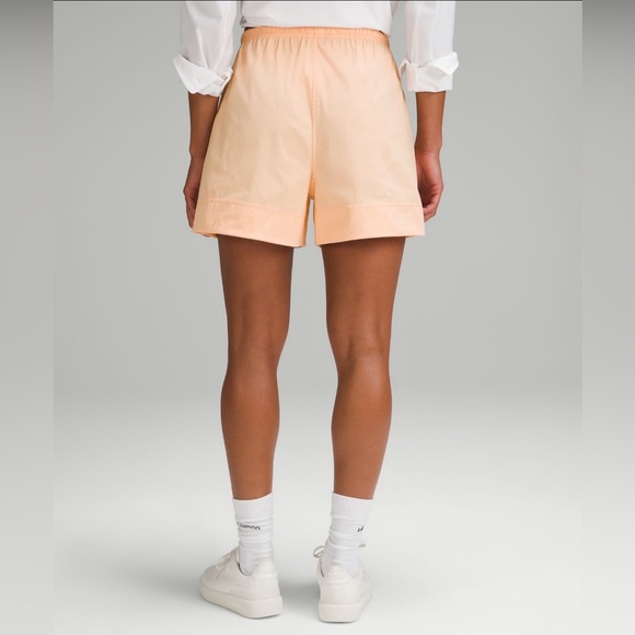 🍋 Lululemon Cotton-Blend Poplin High-Rise Short 4”, NWT - Picture 3 of 15